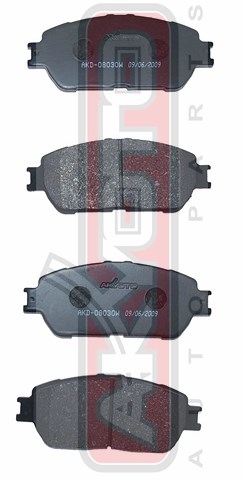 КОЛОДКИ ТОРМОЗНЫЕ ДИСКОВЫЕ ПЕРЕДНИЕ AKD-08030