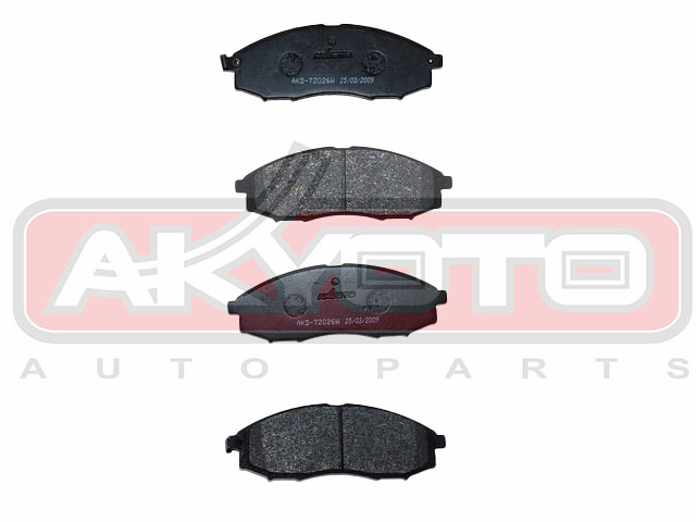 КОЛОДКИ ТОРМОЗНЫЕ ДИСКОВЫЕ ПЕРЕДНИЕ AKD-7Z026