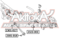 СТОЙКА СТАБИЛИЗАТОРА ЗАДНЯЯ 2323-003