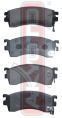 КОЛОДКИ ТОРМОЗНЫЕ ДИСКОВЫЕ ПЕРЕДНИЕ AKD-1188