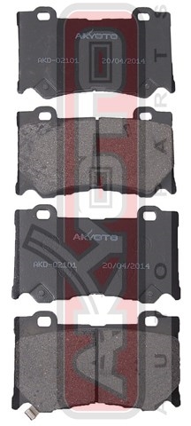 КОЛОДКИ ТОРМОЗНЫЕ ДИСКОВЫЕ ПЕРЕДНИЕ AKD-02101