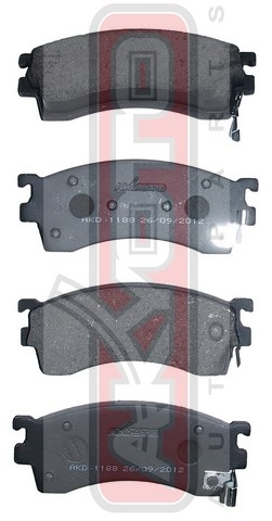 КОЛОДКИ ТОРМОЗНЫЕ ДИСКОВЫЕ ПЕРЕДНИЕ AKD-1188