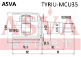 ШРУС ВНУТРЕННИЙ ЗАДНИЙ 23x35x23 TYRIU-MCU35