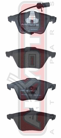 КОЛОДКИ ТОРМОЗНЫЕ ДИСКОВЫЕ ПЕРЕДНИЕ С ДАТЧИКОМ AKD-0616