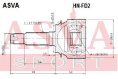 ШРУС НАРУЖНЫЙ 28x58x26 HN-FD2