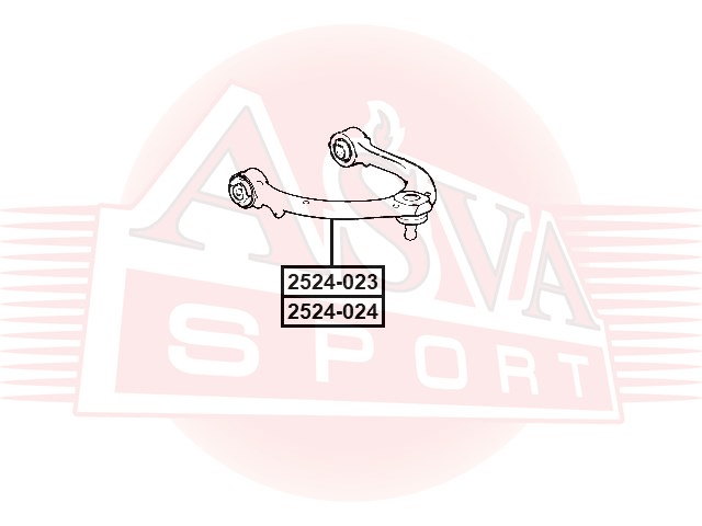 РЫЧАГ ПЕРЕДНИЙ ВЕРХНИЙ ПРАВЫЙ 2524-023