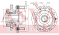 СТУПИЦА ПЕРЕДНЯЯ С ДАТЧИКОМ АБС NSWH-R51F