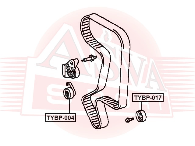 РОЛИК ОБВОДНОЙ TYBP-004