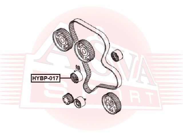 РОЛИК НАТЯЖНОЙ HYBP-017