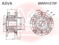 СТУПИЦА ПЕРЕДНЯЯ BMWH-E70F