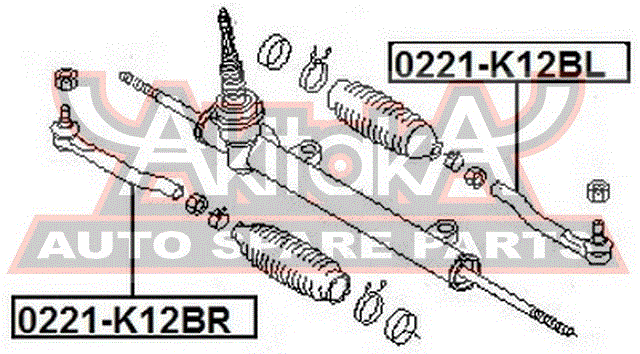 НАКОНЕЧНИК РУЛЕВОЙ ПРАВЫЙ 0221-K12BR