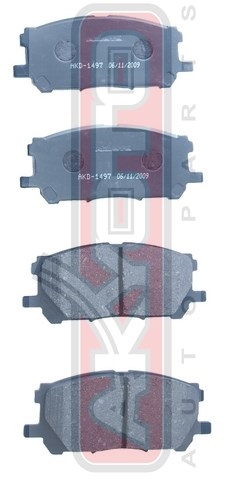 КОЛОДКИ ТОРМОЗНЫЕ ДИСКОВЫЕ ПЕРЕДНИЕ AKD-1497