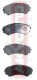 КОЛОДКИ ТОРМОЗНЫЕ ДИСКОВЫЕ ПЕРЕДНИЕ AKD-1205