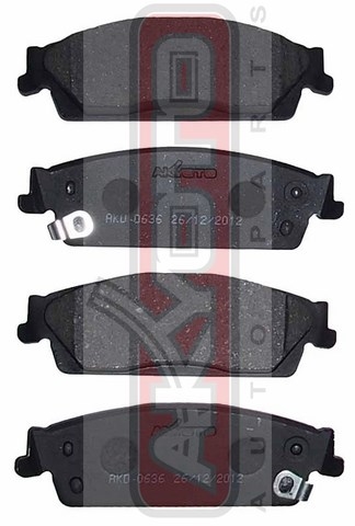 КОЛОДКИ ТОРМОЗНЫЕ ДИСКОВЫЕ ЗАДНИЕ AKD-0636