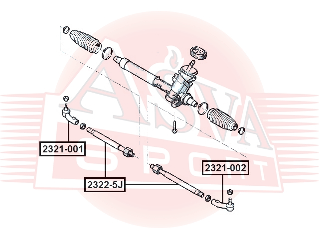 ТЯГА РУЛЕВАЯ 2322-5J