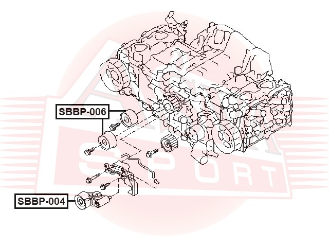 РОЛИК НАТЯЖНОЙ SBBP-006