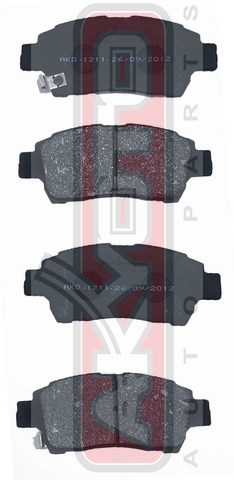 КОЛОДКИ ТОРМОЗНЫЕ ДИСКОВЫЕ ПЕРЕДНИЕ AKD-1211