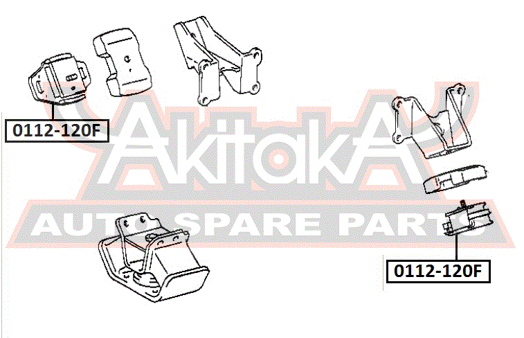 ПОДУШКА ДВИГАТЕЛЯ ПЕРЕДНЯЯ 0112-120F