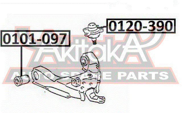ОПОРА ШАРОВАЯ НИЖНЯЯ 0120-390