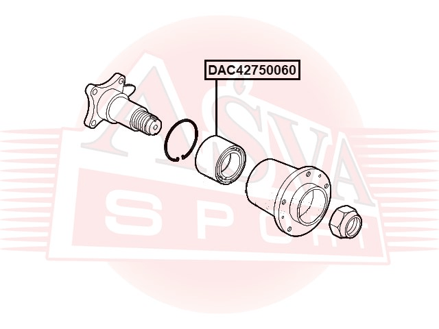ПОДШИПНИК СТУПИЧНЫЙ ЗАДНИЙ DAC42750060