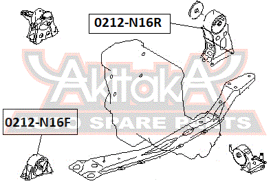 ПОДУШКА ДВИГАТЕЛЯ ЗАДНЯЯ 0212-N16R