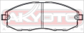 КОЛОДКИ ТОРМОЗНЫЕ ДИСКОВЫЕ ПЕРЕДНИЕ AKD-0434