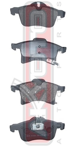 КОЛОДКИ ТОРМОЗНЫЕ ДИСКОВЫЕ ПЕРЕДНИЕ С ДАТЧИКОМ AKD-0355