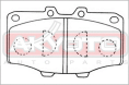 КОЛОДКИ ТОРМОЗНЫЕ ДИСКОВЫЕ ПЕРЕДНИЕ AKD-1002