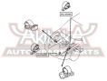 ПОДУШКА ДВИГАТЕЛЯ ПЕРЕДНЯЯ MT 0412-DAFMT
