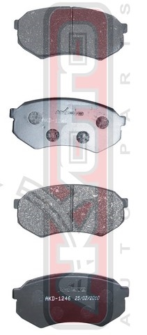 КОЛОДКИ ТОРМОЗНЫЕ ДИСКОВЫЕ ПЕРЕДНИЕ AKD-1246