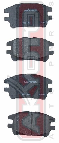 КОЛОДКИ ТОРМОЗНЫЕ ДИСКОВЫЕ ПЕРЕДНИЕ AKD-1481
