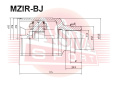 ШРУС ВНУТРЕННИЙ ПРАВЫЙ 29X43X28 MZIR-BJ