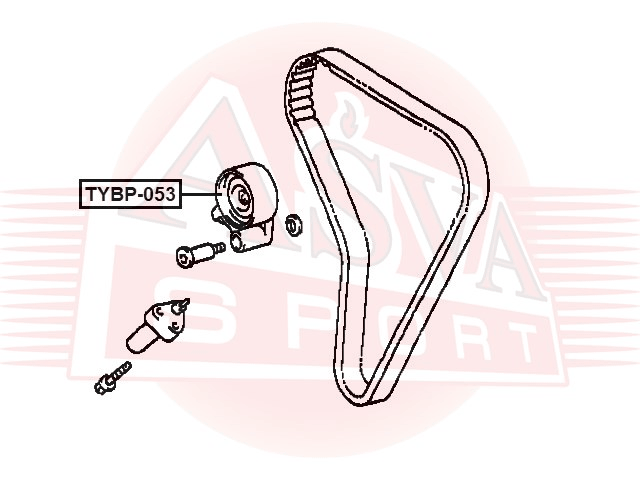 РОЛИК НАТЯЖНОЙ TYBP-053