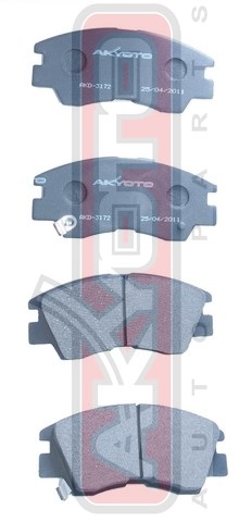КОЛОДКИ ТОРМОЗНЫЕ ДИСКОВЫЕ ПЕРЕДНИЕ AKD-3172