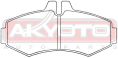 КОЛОДКИ ТОРМОЗНЫЕ ДИСКОВЫЕ ПЕРЕДНИЕ AKD-0332