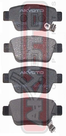 КОЛОДКИ ТОРМОЗНЫЕ ДИСКОВЫЕ ЗАДНИЕ AKD-1258
