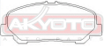 КОЛОДКИ ТОРМОЗНЫЕ ДИСКОВЫЕ ПЕРЕДНИЕ AKD-1527