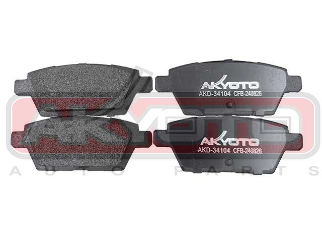 КОЛОДКИ ТОРМОЗНЫЕ ДИСКОВЫЕ ЗАДНИЕ AKD-34104