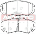 КОЛОДКИ ТОРМОЗНЫЕ ДИСКОВЫЕ ПЕРЕДНИЕ AKD-0377
