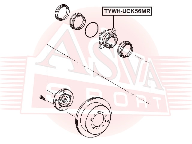 ПОДШИПНИК ФЛАНЦЕВЫЙ TYWH-UCK56MR