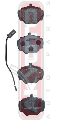 КОЛОДКИ ТОРМОЗНЫЕ ДИСКОВЫЕ ЗАДНИЕ С ДАТЧИКОМ AKD-0237