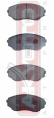 КОЛОДКИ ТОРМОЗНЫЕ ДИСКОВЫЕ ПЕРЕДНИЕ AKD-1191