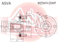 СТУПИЦА ПЕРЕДНЯЯ MZWH-DWF