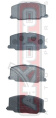 КОЛОДКИ ТОРМОЗНЫЕ ДИСКОВЫЕ ПЕРЕДНИЕ AKD-1281