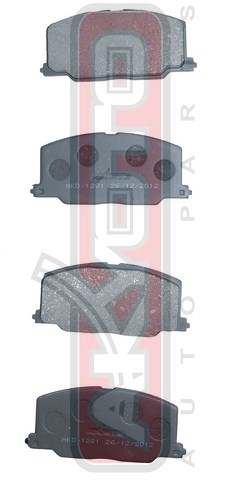 КОЛОДКИ ТОРМОЗНЫЕ ДИСКОВЫЕ ПЕРЕДНИЕ AKD-1281