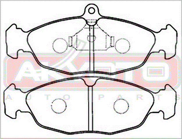 КОЛОДКИ ТОРМОЗНЫЕ ДИСКОВЫЕ ПЕРЕДНИЕ AKD-0221