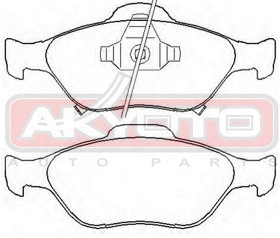КОЛОДКИ ТОРМОЗНЫЕ ДИСКОВЫЕ ПЕРЕДНИЕ AKD-1839