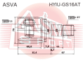 ШРУС ВНУТРЕННИЙ 23X40X27 HYIU-GS16AT