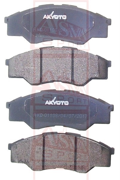 КОЛОДКИ ТОРМОЗНЫЕ ДИСКОВЫЕ ПЕРЕДНИЕ AKD-01108
