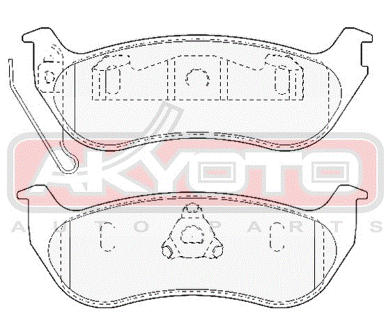 КОЛОДКИ ТОРМОЗНЫЕ ДИСКОВЫЕ ЗАДНИЕ AKD-0981